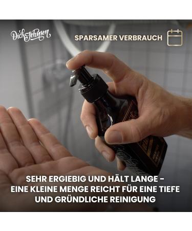 Dick Johnson shampoo barbe homme 200 ml Nettoyant barbe avec parfum whisky vanille Formule naturelle l ortie & aloe vera Soin barbe doux & vegan Cadeau grooming homme Made in Finlande - Buy Online on GoSupps.com