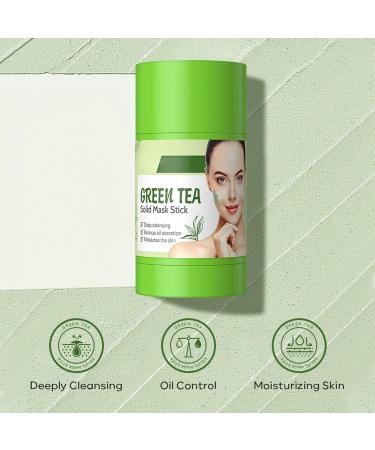 Green Tea Mask Stick Green Tea Deep Cleanse Mask Blackhead Remover Mask Green Clay Mask for Moisturizing Oil Control Anti-Acne & Anti-Aging Pore Cleanser Face Masks Skincare for All Skin Types - Buy Online on GoSupps.com