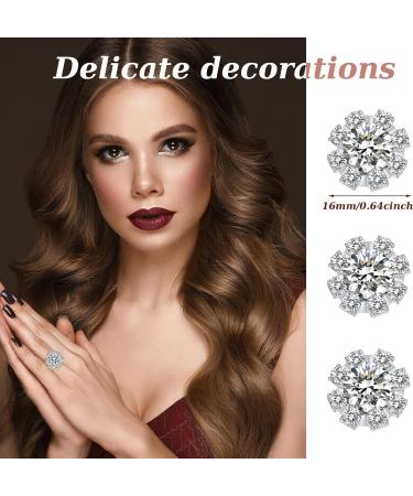 70 Pcs 16mm Rhinestone Embellishments Flatback Buttons - Silver Crystal Accessory for DIY Crafts, Jewelry Making, Wedding Decoration - Bridal Bouquet, Halloween, Christmas Invitations - Buy Online on GoSupps.com