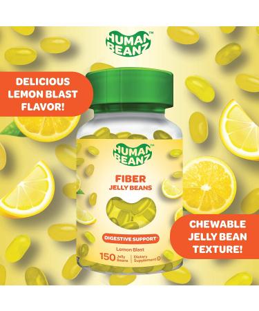 Human Beanz Fiber Jellybean Gummies - 150 Nutritional Vegetarian Supplements - Buy Online on GoSupps.com