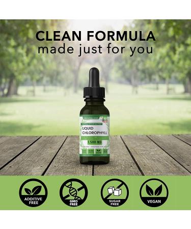 Premium All Natural Chlorophyll Drops for Water - Internal Deodorant, Energy Booster & Immune Support - 1oz by Super Natural Goods - Buy Online on GoSupps.com