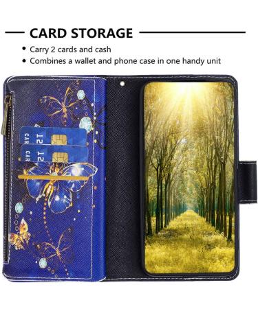 VQWQ Mobile Phone Case for Xiaomi Redmi Note 12 5G & Poco X5 - Protective Leather Folding Case with Lanyard & Magnetic Closure - Butterfly Design - Buy Online on GoSupps.com