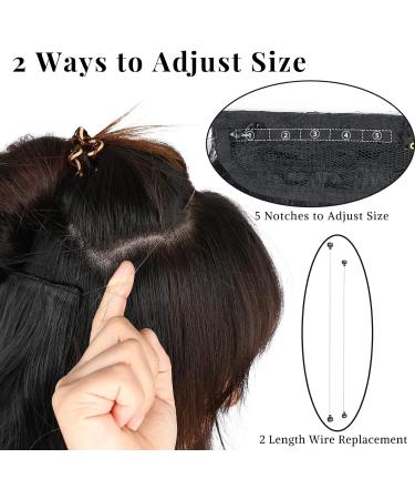 Black Halos Hair Extensions - Invisible Wire 20 Inch Synthetic Wavy Hair Pieces for Women - Buy Online on GoSupps.com