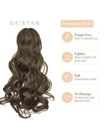Shop Gairyan 45cm Ashblond Ponytail Extensions - Curly/Wavy Clip-In Hair Art for Women - Buy Online on GoSupps.com