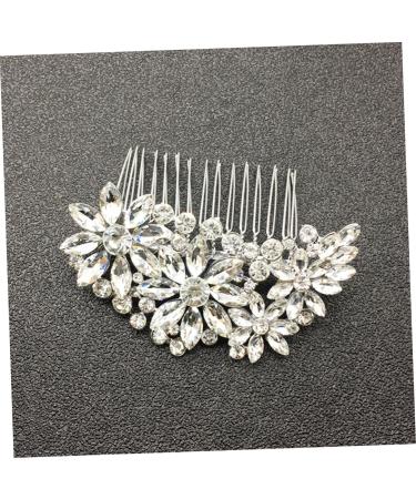 Housoutil Comb Rhinestone Headpiece Wedding Hair Clip Rhinestone Hair Clip Bridal Hair Clip Rhinestone Hair Accessories Wedding Veils Pearl Tiara Bride Hair up Rhinestones - Buy Online on GoSupps.com