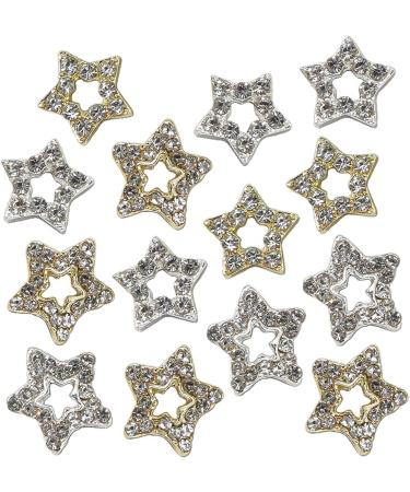 FEIlei 20 Pieces Dangling Star Nail Charms 3D Rhinestones Stars Charms Star Nail Charms - Buy Online on GoSupps.com