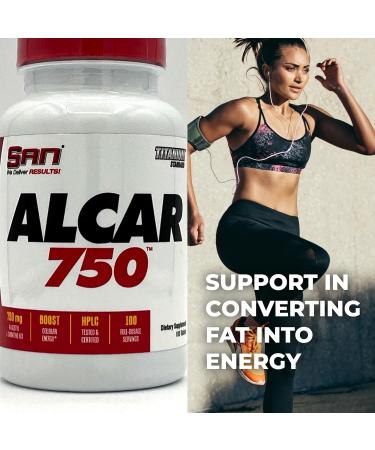 SAN Nutrition Alcar 750 - Pure Acetyl L-Carnitine for Enhanced Energy Focus & Fat Metabolism - 100 Servings - Buy Online on GoSupps.com