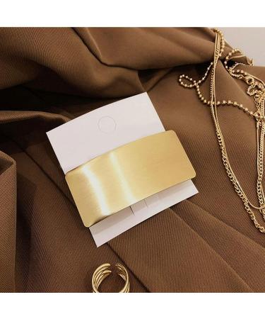 Elegant Vintage Large Hair Clips for Women - Retro Feather Hair Accessories & Metal Needles - Gold Rectangular Hairpins for All Hairstyles - Buy Online on GoSupps.com