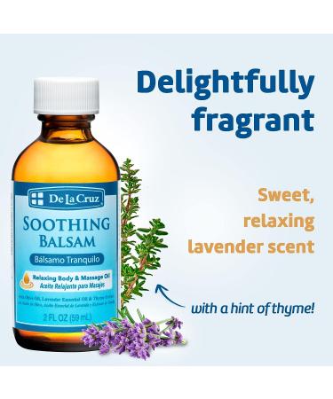 De La Cruz Soothing Balsam Massage Oil (Balsamo Tranquilo) - 2 FL OZ - Made in USA - Buy Online on GoSupps.com