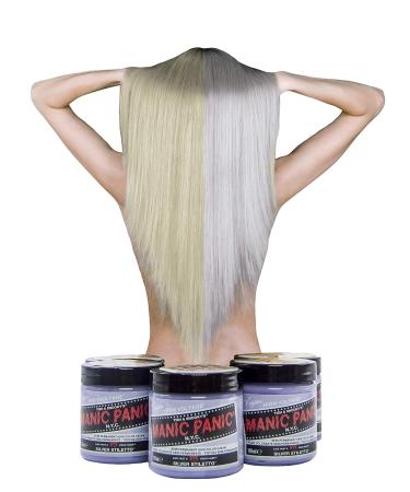 Manic Panic Silver Stiletto Hair Dye - Vegan & Cruelty-Free Semi-Permanent 2x118ml - Buy Online on GoSupps.com