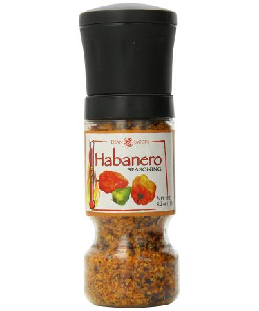 Dean Jacobs Gripper Grinder, Habanero Seasoning, 4.2 Ounce