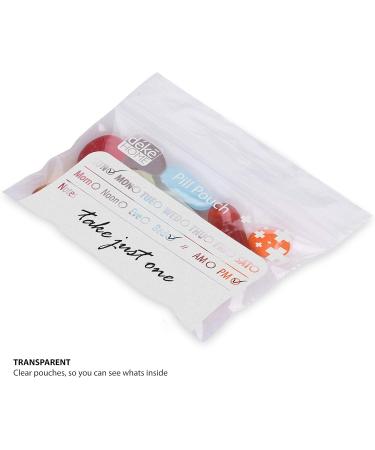 Buy Deke 100 Pack Clear Resealable Travel Pill Packs | 4x2.75 Organizer Pouches for Vitamins & Medications - Portable & Label-Friendly - Buy Online on GoSupps.com