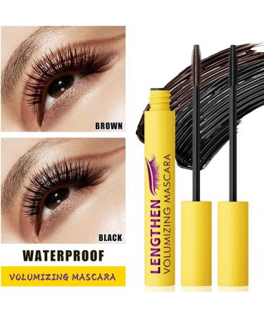 Bubble Mascara waterresistant mascara blackbrown colossal eyelash mascara longlasting makeup creates a natural look black + brown black and brown - Buy Online on GoSupps.com
