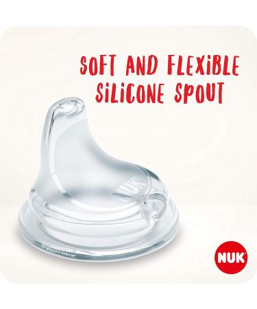 NUK First Choice+ Drinking Bottle | 150ml | 6-18 Months | Temperature Display | Leak-Proof Spout | BPA Free | Fish Green - Buy Online on GoSupps.com