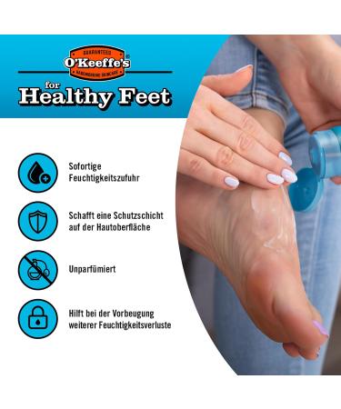 Buy O'Keeffe's Healthy Feet Foot Cream 91g - 2 Pack | Best International Shipping | Hydrating & Repairing Solution for Dry Feet - Buy Online on GoSupps.com