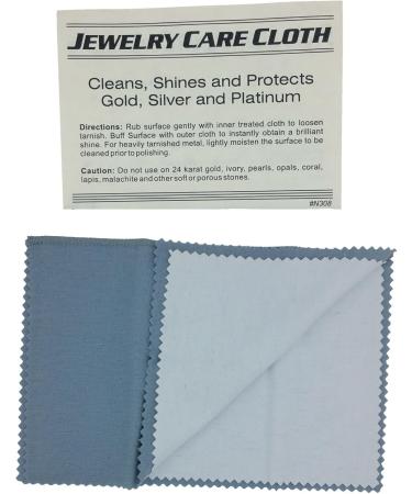 Premium Grey Jewelry Care Cloth for Gold Silver Sterling & Platinum - 8x10 Size | International Shipping Available - Buy Online on GoSupps.com