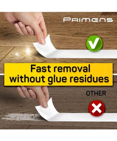 Double Sided Carpet Tape - Rug Grippers for Area Rugs & Hardwood Floors - Strong Adhesive, Residue-Free - 2 Inch x 12 Yards - Buy Online on GoSupps.com