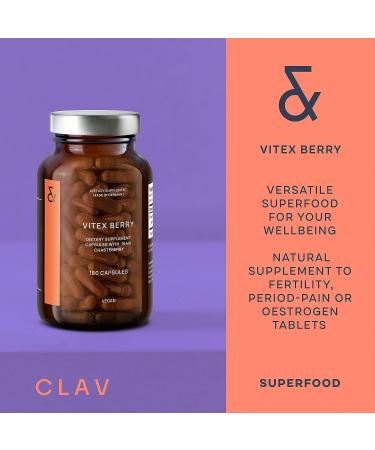 Vitex Berry 4:1 Extract - PMS & Menopause Supplement for Women - Hormone Balance - 180 Capsules - Made in Germany - Buy Online on GoSupps.com