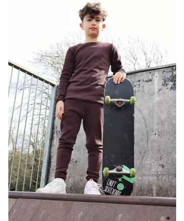 DreamBuy Unisex Ribbed Pyjama - 20 Colours | Boys, Girls, Women, Men | Baby Clothes | Loungewear | Aubergine - 3-6 Months - Buy Online on GoSupps.com