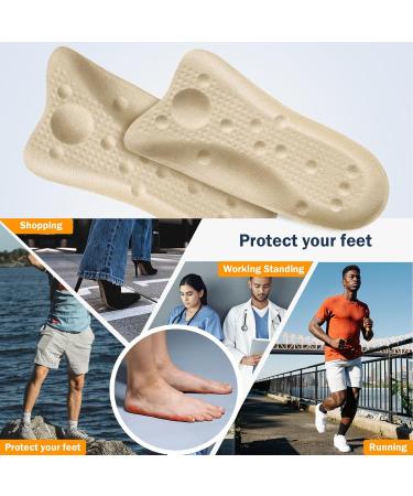 Heel and Arch Pain Relief Gel Massage Insoles - 3/4 Length for Men & Women | Comfort & Support | International Shipping Available - Buy Online on GoSupps.com