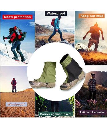Hiking Canvas Gaiters | Short Waterproof Leg Gaiters for Outdoor Activities - Buy Online on GoSupps.com