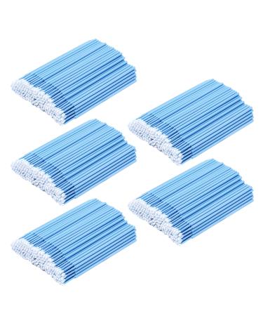 500 pieces microbursten eyelash extension disposable microbursten microburst eyelash extensions for make -up and oral care 2mm light blue