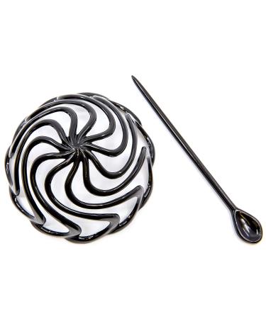 Camila Paris CP2867 French Hair Bun Clip Maker - Black Dome Bun Styling Accessory for Women - No Slip & Durable - Made in France - Buy Online on GoSupps.com