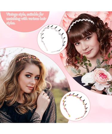 Chic Zigzag Shark Tooth Hair Comb Headband - 6 Colors, Wrapped Cloth Hard Hair Band for Women & Girls - Buy Online on GoSupps.com