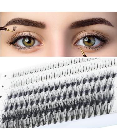 Lash Clusters  QEZEZA Lash Clusters C Curl Volume Manga Lashes  Individual Lashes Eyelash Clusters Extensions  DIY Eyelash Extensions with Lower Lash Extension (0.07mm  20D  6-16MIX)