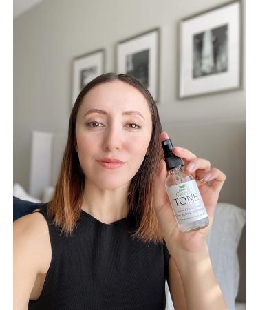 Clearly TONE Pure Rose Water Facial Toner Spray | Alcohol Free | Natural Rose Petal Water in a Glass Bottle | Made in USA - Buy Online on GoSupps.com