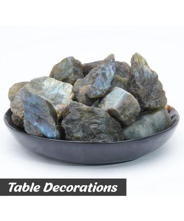 Crocon Labradorite Rough 2 LB Bulk Natural Stone for Tumbling, Cabbing, Chakra Balancing - Reiki Healing and Home Decor - Buy Online on GoSupps.com