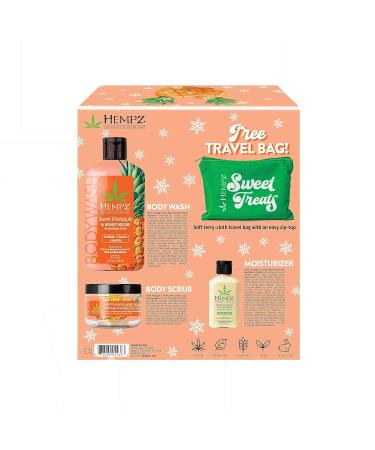 Shop Hempz Sweet Escape Holiday Gift Set - Pineapple & Honey Melon Body Wash Scrub & Moisturizer | Ideal for Dry Skin | International Shipping Available - Buy Online on GoSupps.com