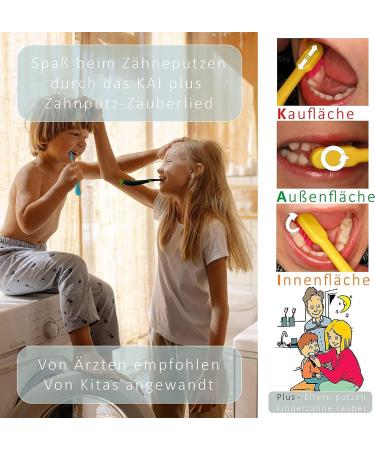 Clienis Baby Toothbrush Set for 0-3 Years | Extra Soft Children's Toothbrush - 4 Pack Kai Plus Care - Buy Online on GoSupps.com