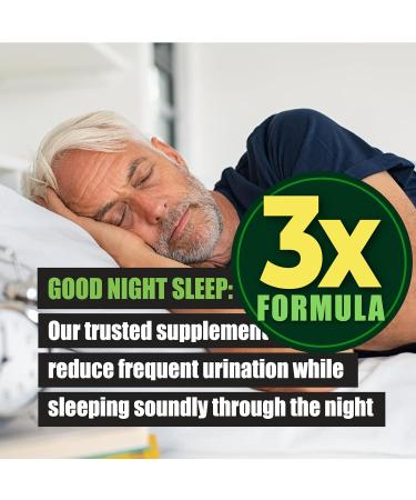 3X Formula Natural Prostate Health Supplements for Men - Saw Palmetto Reduce Nighttime Bathroom Trips + Hair Growth/Hair Loss Prevention 2-Mons (60 Count (Pack of 1)) - Buy Online on GoSupps.com