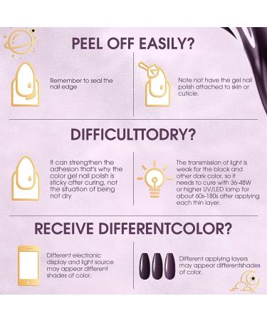 VOXURY Dark Purple Gel Nail Polish 15ml | Long-Lasting Deep Purple UV Gel Polish for DIY Nail Art | Spring Summer Soak Off Manicure Gel Polish - Buy Online on GoSupps.com