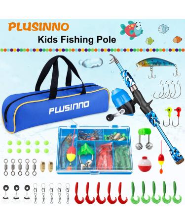Kids Fishing Set - Blue 1.5M Fishing Rod Reel & Bait | Best International Shipping - Buy Online on GoSupps.com
