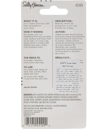 Sally Hansen Double Duty Strengthening Base and Top Coat 13.3ml & Insta-Dri Top Coat 13.3ml - Buy Online on GoSupps.com