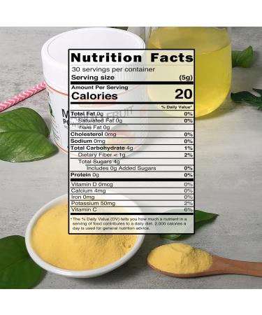 EcoTaste Freeze Dried Mango Fruit Powder - 5.3 Oz | Natural & Delicious - Buy Online on GoSupps.com