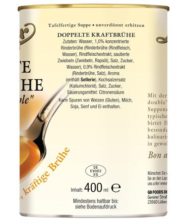 Lacroix Double Fertilizer Consomm Double | 3x 400 ml | Premium Clear Broth | Gourmet Soup Specialty for Starters & Snacks - Buy Online on GoSupps.com
