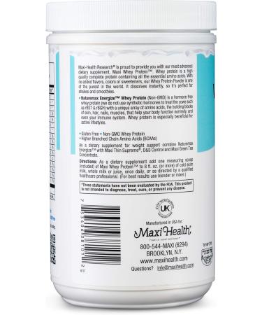 Maxi Health Naturemax Energize Whey Protein Powder & Meal Replacement | Kosher | 1.03 lbs - Boost Your Energy & Nutrition - Buy Online on GoSupps.com