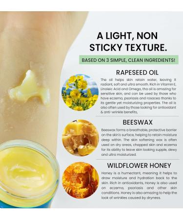 Beesalene Original Unpetroleum - 100% Natural & Hypoallergenic Alternative to Petroleum Jelly - Lips Hands Baby Makeup Remover and More (2 Ounce) 2 Ounce (Pack of 1) - Buy Online on GoSupps.com