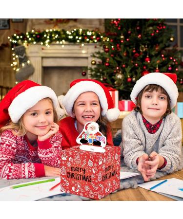 Christmas Cash Boxes | Paper Holiday Currency Holder Box - Holiday Candy Holder Package Box with 30 Storage Bags Red - Buy Online on GoSupps.com