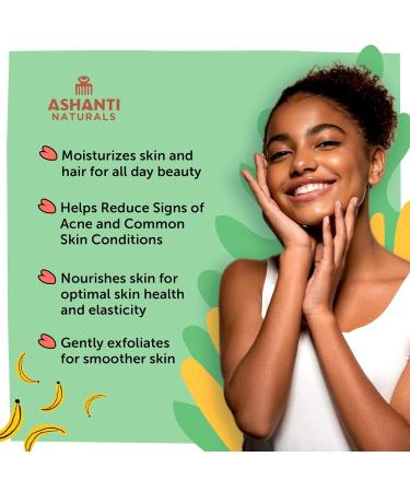 Ashanti Naturals Bouffants Bundle - African Black Soap Bar (16oz) | Creamy Yellow Shea Butter (15oz) - Buy Online on GoSupps.com