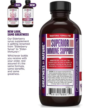 Zhou Nutrition Elderberry Syrup 8 fl oz | Immune Support & Antioxidant Boost - Buy Online on GoSupps.com