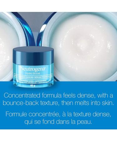 Neutrogena Moisturizer Neutrogena Hydro Boost Night Pressed Face Serum With Purified Hyaluronic Acid and Antioxidants for moisturized Skin 48g 48 Milliliters Night Pressed Serum Face Serum - Buy Online on GoSupps.com