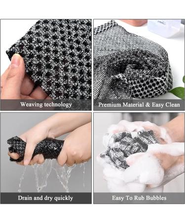 2 Piece Exfoliating Body Scrub Loofah Back Scrubber Deep Exfoliating Towel/Natural Body Exfoliator Bath Scrub Loofah for Men & Women - Buy Online on GoSupps.com