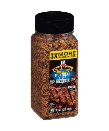 McCormick Grill Mates 25% Less Sodium Montreal Steak Seasoning, 10 oz 10 Ounce (Pack of 1) - Buy Online on GoSupps.com