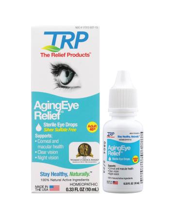 The Relief Products Aging Eye Relief Sterile Eye Drops, 0.33 Fl. Oz.