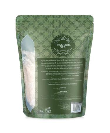 Clearwater Tranquil Spa 100% Dead Sea Salt - 1kg Bathing & Whirlpool Salt with Eucalyptus - Natural Minerals for Relaxation - Buy Online on GoSupps.com