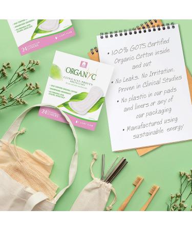 Shop Organic Cotton Pocket Slip Inlays & Hygiene Ties | 100% Certified Organic | 4 Pack - Eco-Friendly & Daily Use - Buy Online on GoSupps.com
